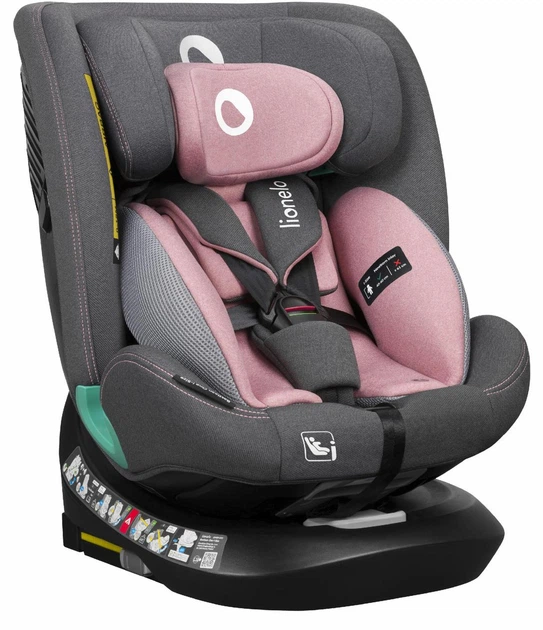 Дитяче автокрісло Lionelo BASTIAAN ONE I-SIZE PINK ROSE - зображення 2