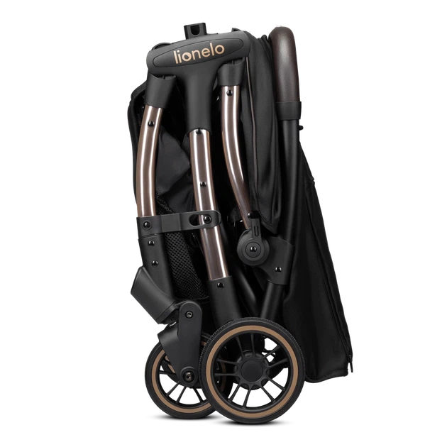 Прогулочная коляска Lionelo JULIE ONE BLACK GOLD - Фото 4 Прогулочная коляска Lionelo JULIE ONE BLACK GOLD - изображение 4