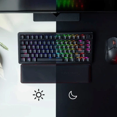 Клавиатура HyperX Alloy Rise 75 PBT HX Red Wireless UA Black (91Y91AA) - Фото 8 Клавиатура HyperX Alloy Rise 75 PBT HX Red Wireless UA Black (91Y91AA) - изображение 8
