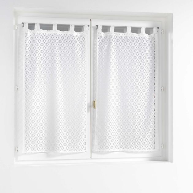 Набір фіранок Douceur d'interieur Odilia на шлевках 60 х 90 см білий 2 шт (ZES3574386275538) - зображення 3