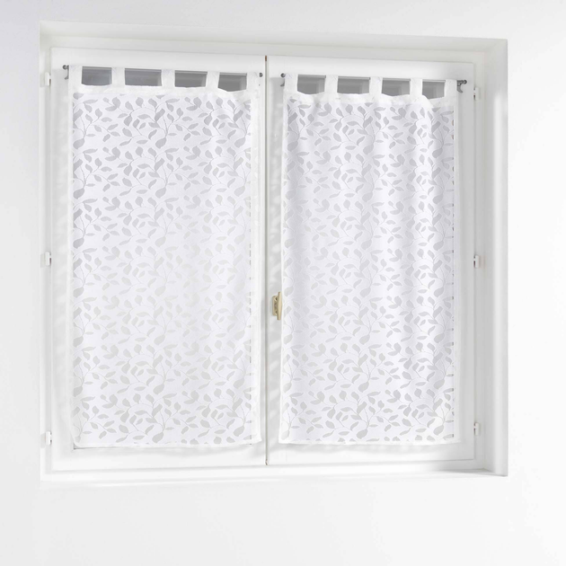 Набір фіранок Douceur d'interieur Manon на шлевках 60 x 160 см білий 2 шт (ZES3574386275675) - зображення 3