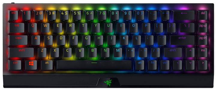 Клавіатура бездротова Razer BlackWidow V3 Mini HyperSpeed Razer Green Switch Black (RZ03-03891400-R3M1) - зображення 1