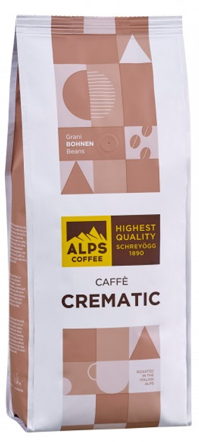 Kawa ziarnista Alps Coffee Crematic 1 kg (4007460059209) - obraz 1