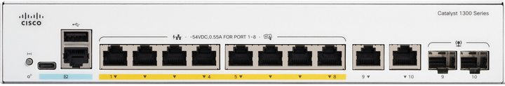 Комутатор Cisco Catalyst 1300 (C1300-8P-E-2G) - зображення 2