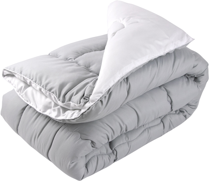 Одеяло Руно зимнее евро 200x220 см антиаллергенное волокно Grey White (322.52_Grey White) 