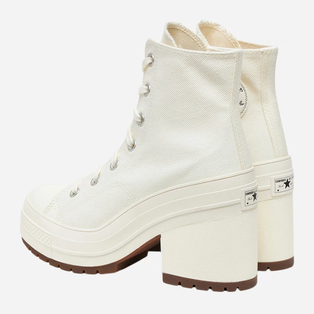 Жіночі кеди високі Converse Chuck 70 De Luxe Heel A05348C 39.5 (6.5US) 25 см Khaki/Off White (194434197297) - Фото 4 Жіночі кеди високі Converse Chuck 70 De Luxe Heel A05348C 39.5 (6.5US) 25 см Khaki/Off White (194434197297) - зображення 4