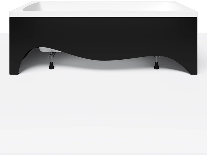 Ванна акриловая Helmken Luna 170x70 см (4211764NX4) комплект 2 в 1: прямоугольная ванна, Черный подголовник - изображение 3