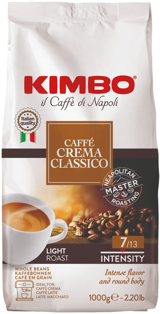 Kawa ziarnista Kimbo Crema Classico 1 kg (8002200140694) - obraz 1