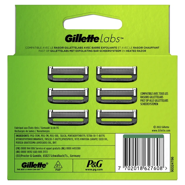 Картридж Gillette "Labs" (6) - Фото 3 Картридж Gillette "Labs" (6) - изображение 3