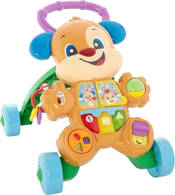 Ходунки Fisher-Price Граю та Вчуся Навчальна каталка "Собачка" (FTC66) (C42) (887961640908) - зображення 1