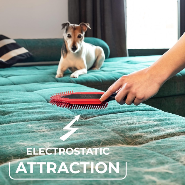 Zestaw do sprzątania Vileda 175388 Pet Pro ALWAYS CLEAN szczotka ALWAYS CLEAN + szczotka elektrostatyczna Pet Pro + ściereczka mikrofibrowa Pet Pro XL Czerwona (4023103250796) - obraz 4