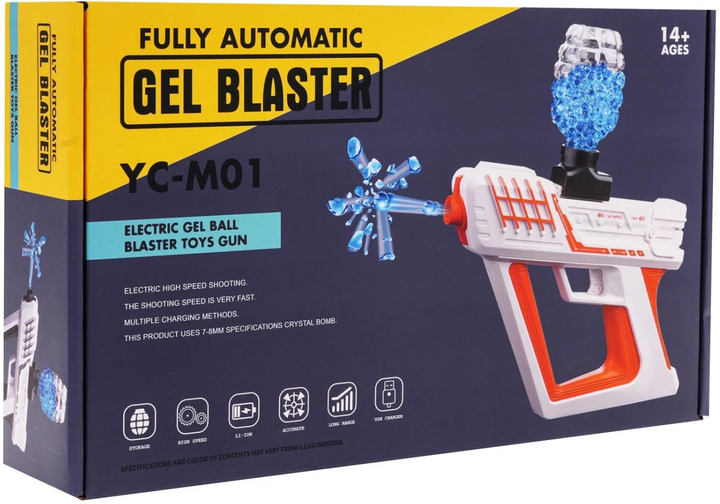 Pistolet Ramiz Gel Blaster z kulkami żelowymi + Akcesoria (5903864981605) - obraz 1