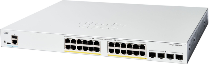 Комутатор Cisco Catalyst 1300 (C1300-24FP-4G) - зображення 2