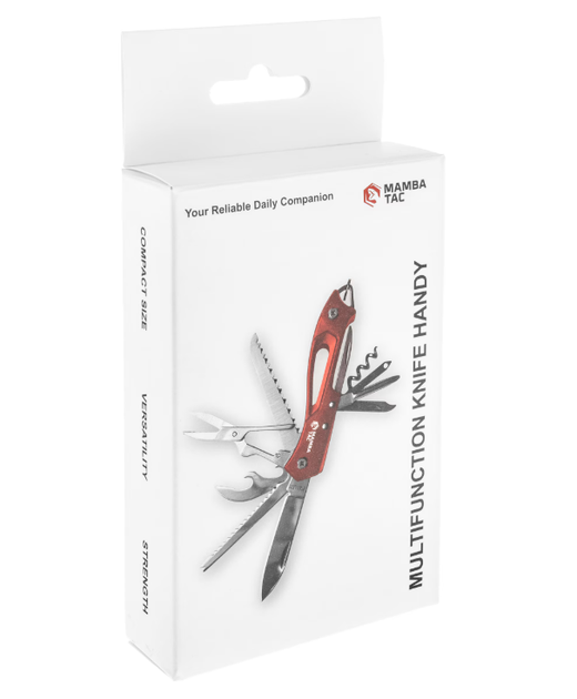Мультитул Mamba Tac Axe Handy Knife 12 в 1 Красный MBK-HND-RD - изображение 2
