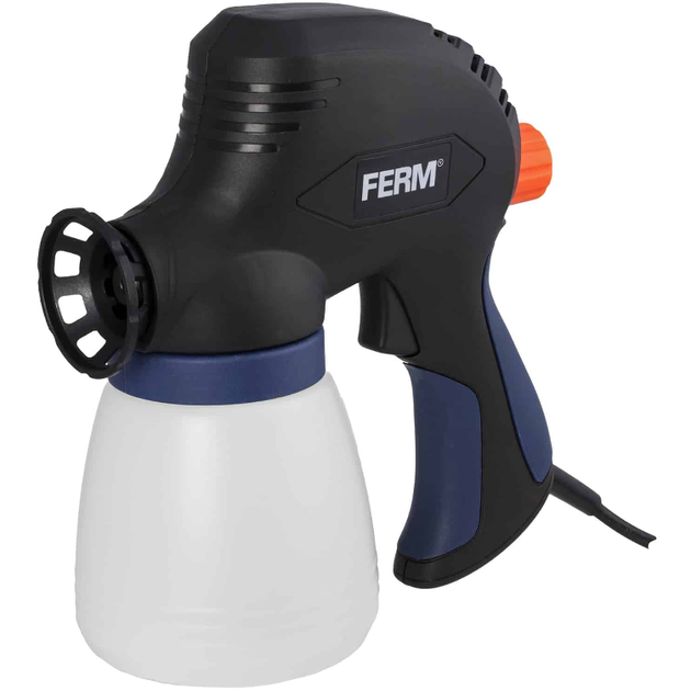 Пістолет-розпилювач фарбувальний електричний 110W/230V/800 мл FERM Power Tools F-SGM1012 - Фото 2 Пістолет-розпилювач фарбувальний електричний 110W/230V/800 мл FERM Power Tools F-SGM1012 - изображение 2