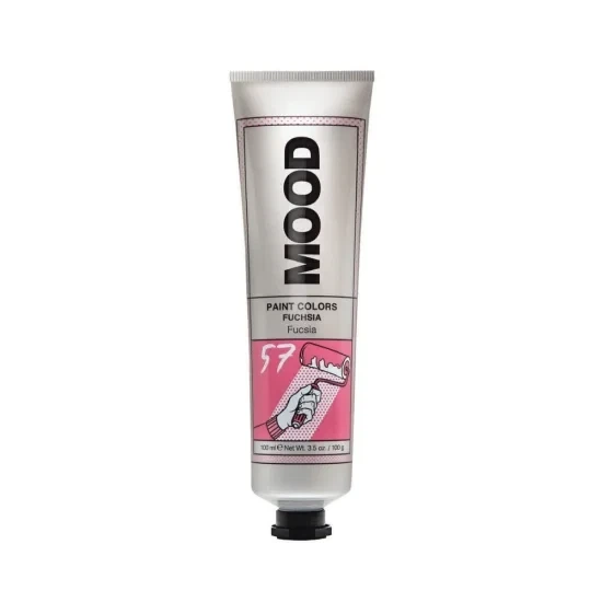 Краска полуперманентная для ярких оттенков 57 фуксия Мood Paint Colors Fuchsia, 100 мл - Фото 1 Краска полуперманентная для ярких оттенков 57 фуксия Мood Paint Colors Fuchsia, 100 мл - изображение 1