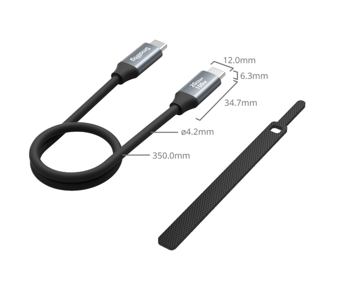 Кабель даних USB-C – USB-C, 35см, Smallrig 4788 - Фото 2 Кабель даних USB-C – USB-C, 35см, Smallrig 4788 - изображение 2