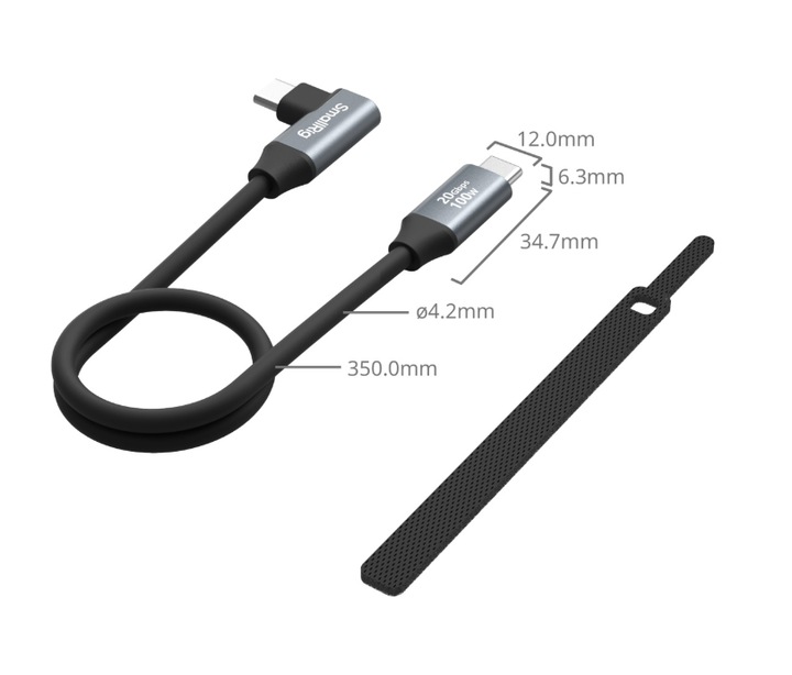 Кабель даних USB-C – USB-C, 35см, Smallrig 4790 - Фото 2 Кабель даних USB-C – USB-C, 35см, Smallrig 4790 - изображение 2