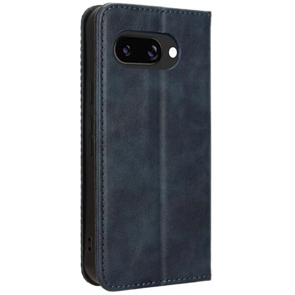 Чохол-книжка Deexe Retro Style для Google Pixel 9a - Blue - зображення 6