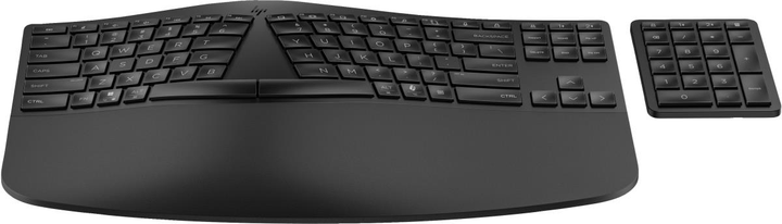 Bezprzewodowa klawiatura HP 960 Ergonomic Wireless Black (7E755AA#ABB) - obraz 1