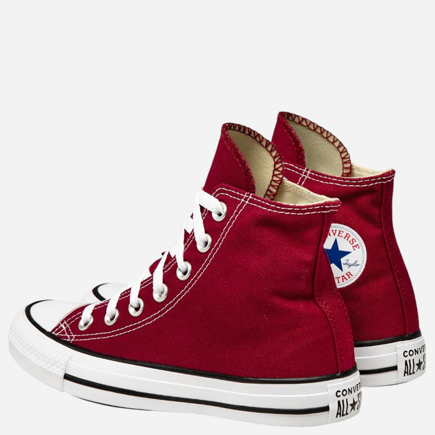 Жіночі кеди високі Converse Chuck Taylor All Star Seasonal M9613C 39.5 (6.5US) Бордові (886952781972) - зображення 4