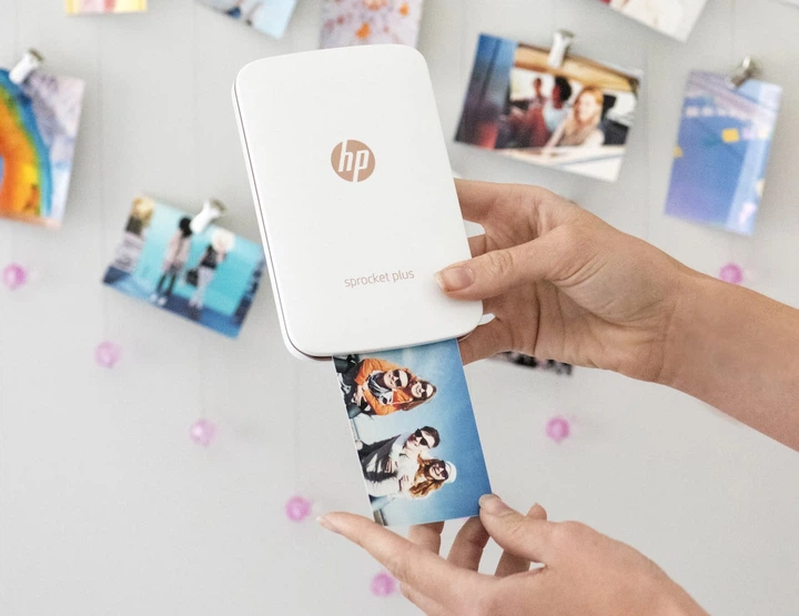 Фотопринтер портативный HP Sprocket Plus Photo Print White + Набор бумаги в Подарок! - изображение 4