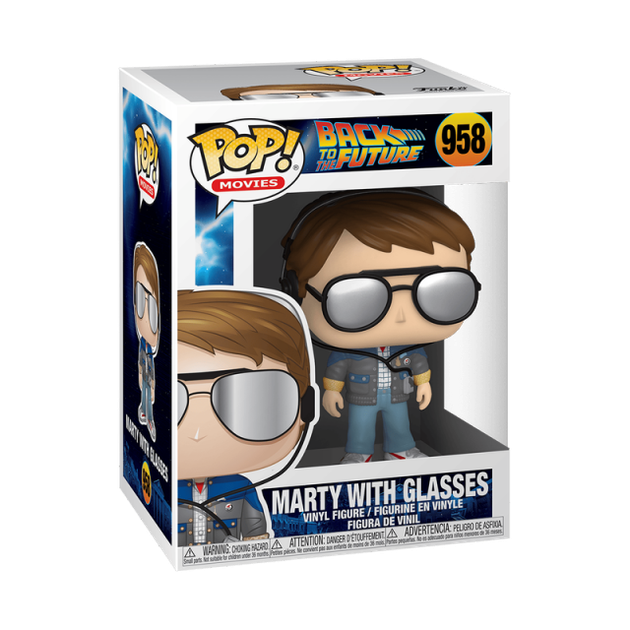 Фигурка Funko Pop Назад в будущее Марти с очками Back to the Future Marty with glasses 10 см FP BF M 958 - изображение 2