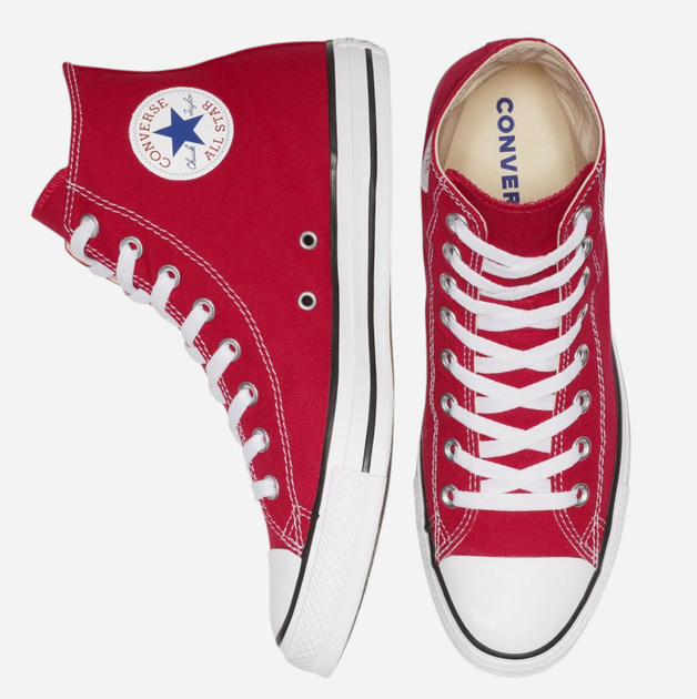 Trampki męskie materiałowe wysokie Converse Chuck Taylor All Star M9621C 42.5 (9US) Czerwone (886952782191) - obraz 5