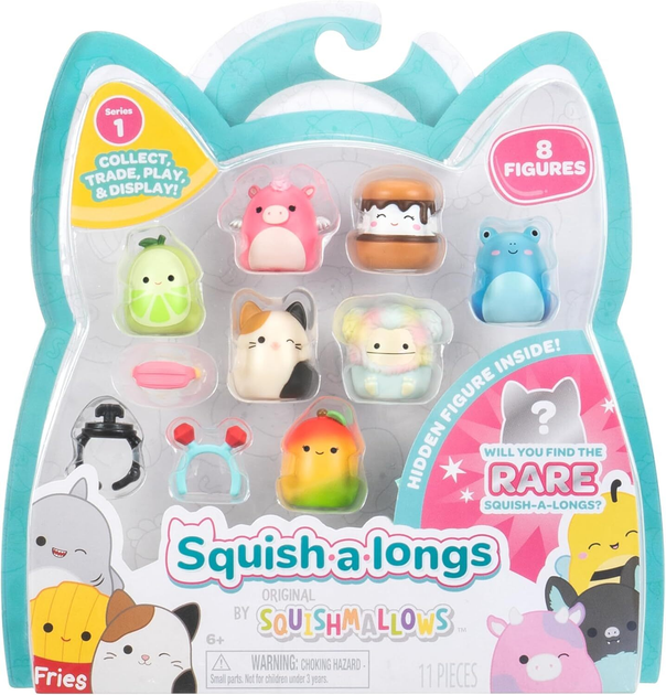 Набір Jazwares Squish-a-longs Squishmallows 8 фігурок (0191726755180) - зображення 1