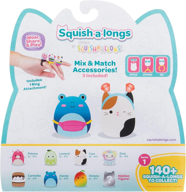 Zestaw Jazwares Squish-a-longs Squishmallows 8  figurek (0191726755180) - obraz 13