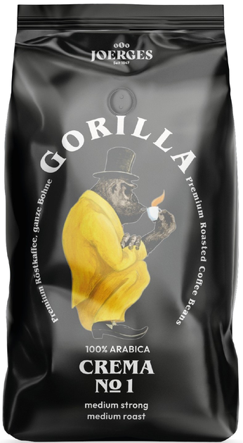 Kawa ziarnista Gorilla Espresso Crema No.1 1 kg (4039398111162) - obraz 1