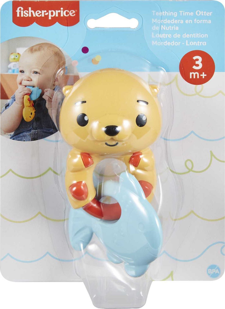 Grzechotka Fisher-Price Wesoła Wydra HJW11/HKD69 (194735101566) - obraz 1