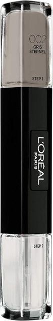 Лак для нігтів L'Oreal Paris Infallible 2 в 1 002 Gris Eternel 2 x 5 мл (30110267) - зображення 1