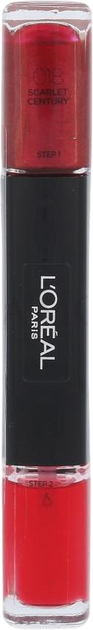 Лак для нігтів L'Oreal Paris Infallible 2 в 1 018 Scarlet Century 2 x 5 мл (30110427) - зображення 1