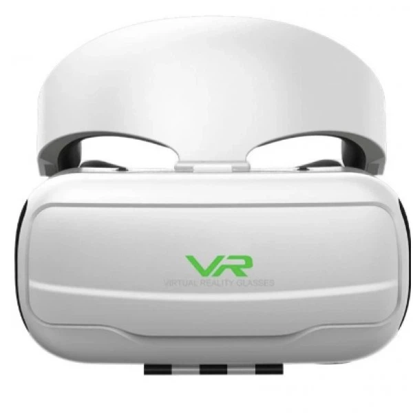 Очки-шлем виртуальной реальности VR glasses VR SC-G02EF с наушниками, белые - изображение 4