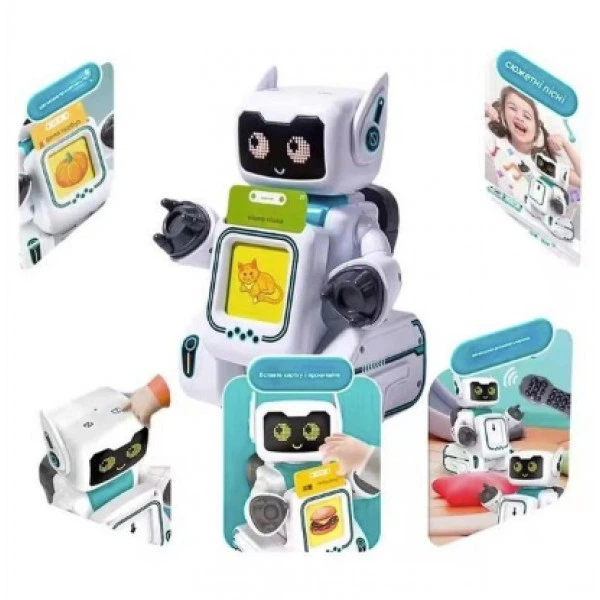 Робот-картридер на радіокеруванні “Робо Друг” 89610 WToys, білий - Фото 4 Робот-картридер на радіокеруванні “Робо Друг” 89610 WToys, білий - зображення 4