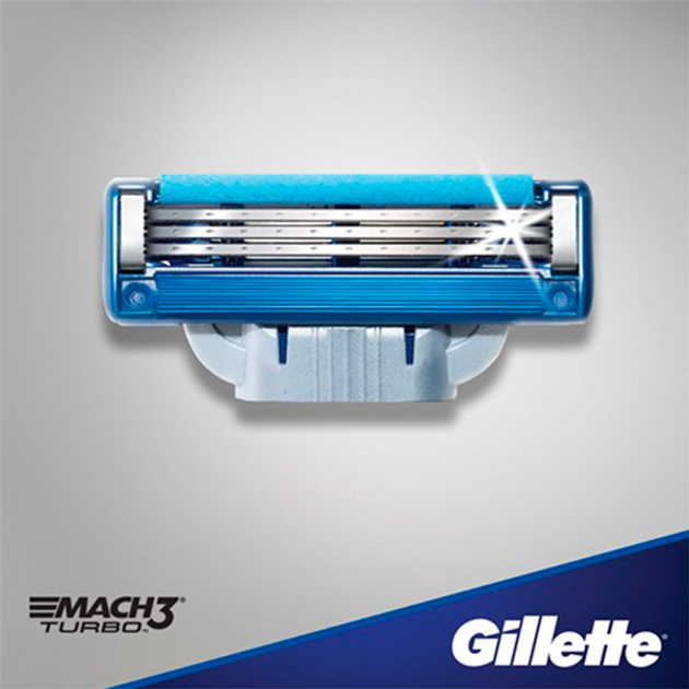 Станок Gillette Mach3 Turbo (1) - зображення 2
