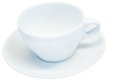 Чашка Extra white 180мл с блюдцем фарфор Helios (W288) - Фото 1 Чашка Extra white 180мл с блюдцем фарфор Helios (W288) - изображение 1