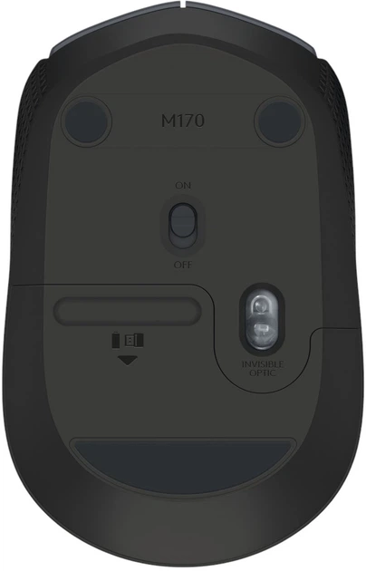 Mysz Logitech M170 Wireless Czarna/Szara (910-004642) - obraz 2