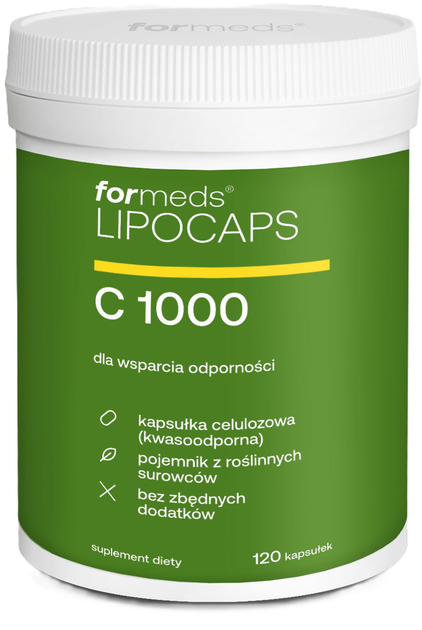 Suplement diety Formeds LipoCaps C 1000 Witamina C 120 kapsulek (5903148620213) - obraz 1