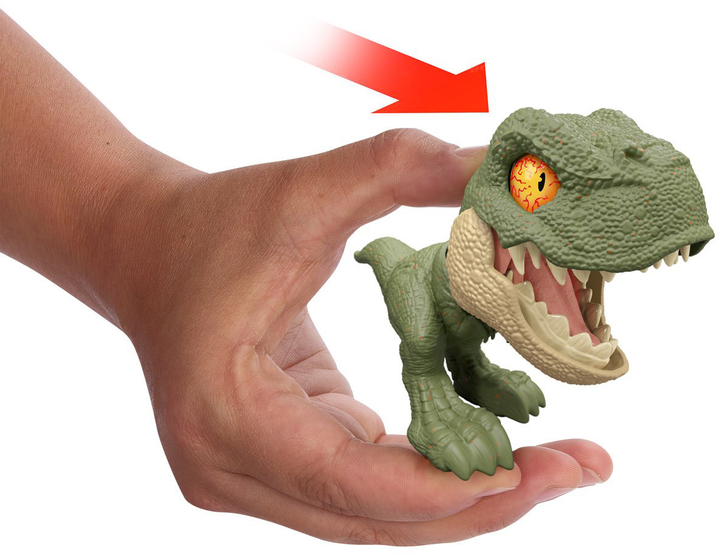Figurka Mattel Jurassic World Mighty Little Biters Tryannasaurus Tex (194735293513) - obraz 4