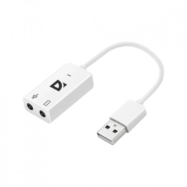 Звуковая плата Defender Audio USB 2х3,5mm jack (63002) - изображение 1