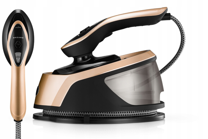 Відпарювач та праска з парогенератором Mozano Smart Care 2500W Gold – професійний догляд за одягом 