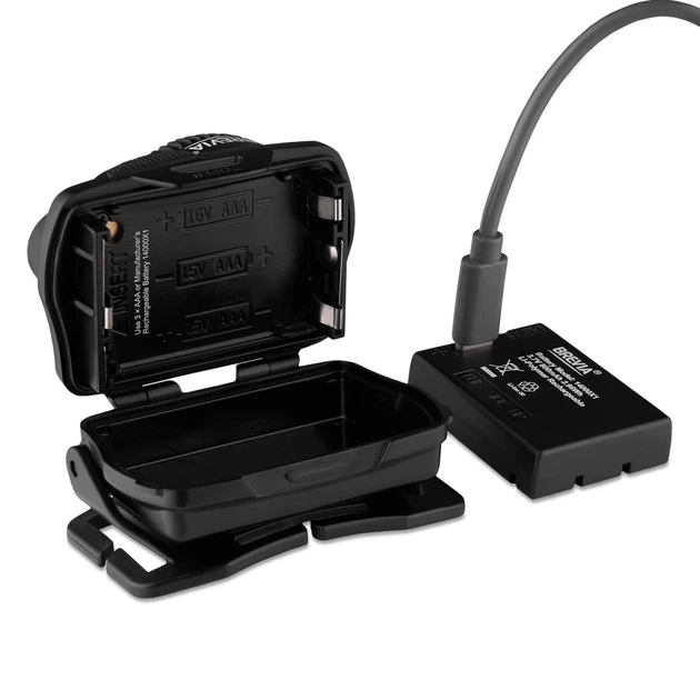 Ліхтар налобний Brevia 700Lm, Focus Control, 800mAh/3xAAA, IP64 (білий/теплий білий) 14700FBX1 - Фото 6 Ліхтар налобний Brevia 700Lm, Focus Control, 800mAh/3xAAA, IP64 (білий/теплий білий) 14700FBX1 - зображення 6
