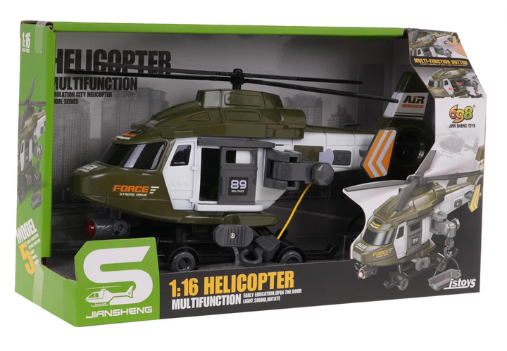 Helikopter Ratunkowy Ramiz 1:16 Wojskowy (5903864981155) - obraz 5