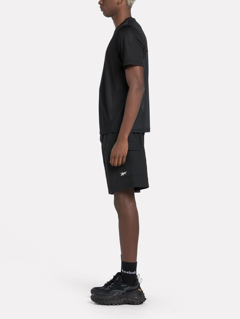 Футболка спортивна чоловіча Reebok Running Ss Speedwick Tee 100070571 S Чорна (4066761025436) - зображення 3
