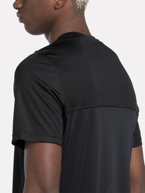 Koszulka sportowa męska Reebok Running Ss Speedwick Tee 100070571 M Czarna (4066761025399) - obraz 4