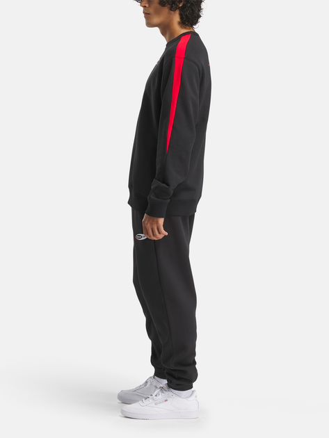 Bluza bez kaptura męska Reebok Ri Cross Check Crew 100215502 M Czarna (1200161370205) - obraz 3