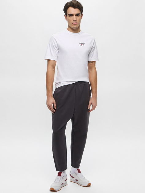 Футболка бавовняна довга чоловіча Reebok Gs Hs Shaq Logo Tee 100218844 L Біла (1200161542510) - зображення 3