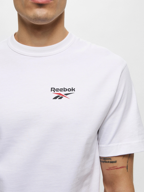 Футболка бавовняна довга чоловіча Reebok Gs Hs Shaq Logo Tee 100218844 L Біла (1200161542510) - зображення 4